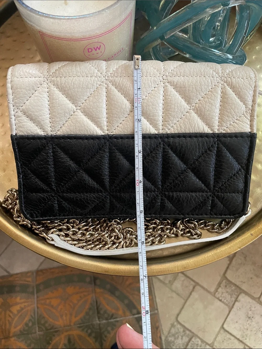 Kate Spade Quilted Sedgewick Avalon Crossbody Convertible Bag Clutch Cream